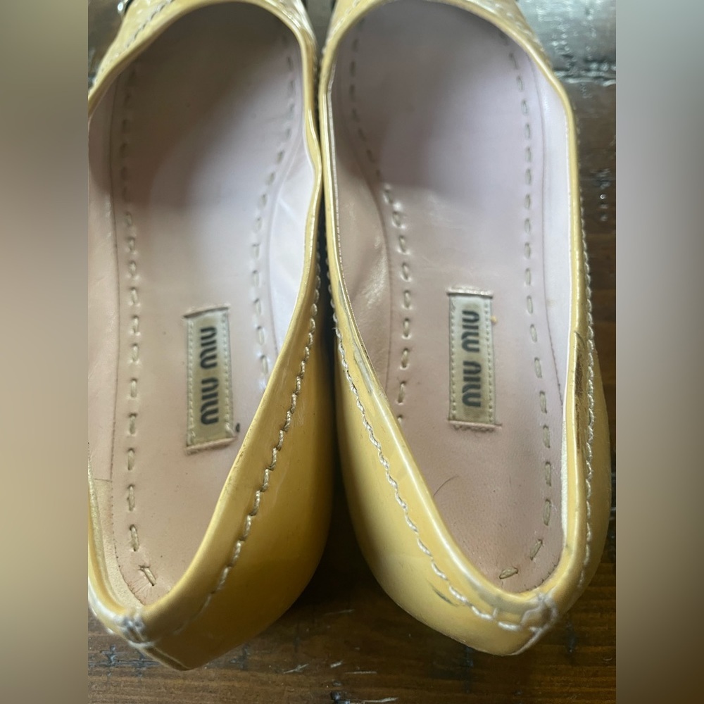 Miu Miu flats (US size 5) with Metal Toe Cap - Picture 3 of 12